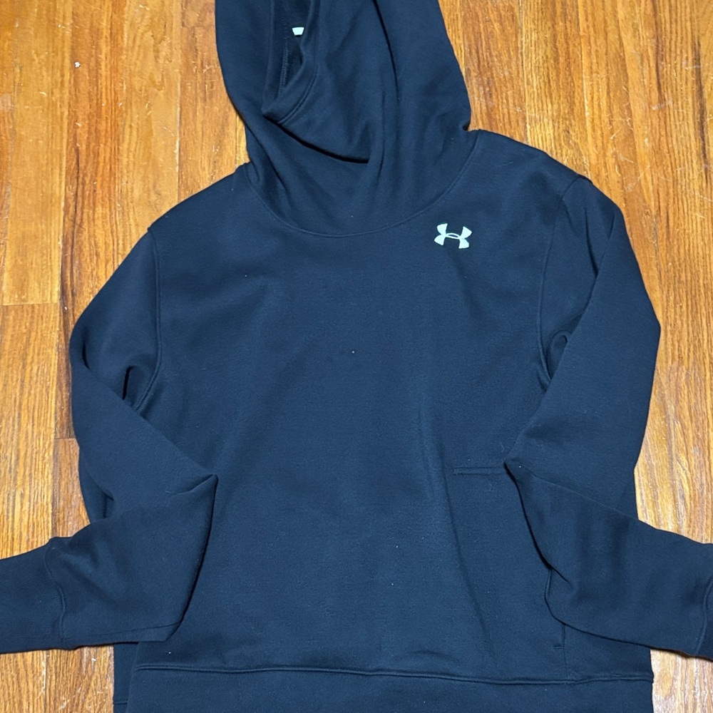 Under Armour Black Pullover Hoodie with Small Logo